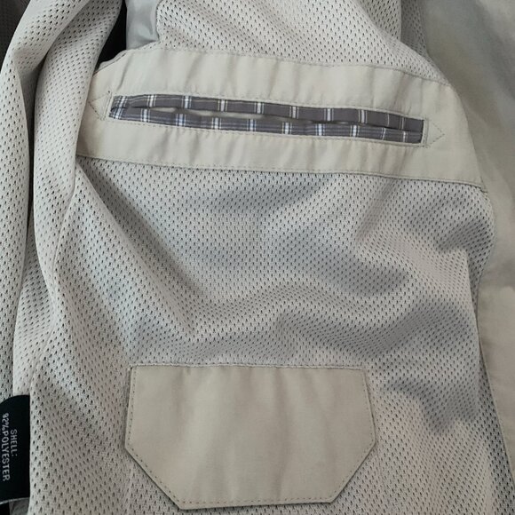 London Fog Light Cream Golf Jacket Size M - Picture 6 of 8